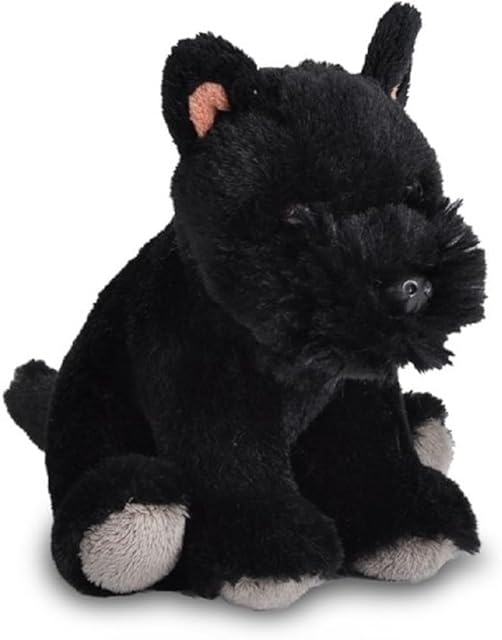 The Wild Republic Pocketkins Eco Scottish Terrier, Stuffed Animal, 5 Inches, Plush Toy, Made from Recycled Materials, Eco Friendly