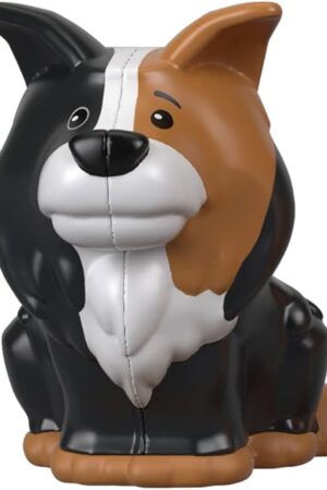 The Replacement Part for Fisher-Price Little People Farm Animal Friends Playset - GFL21 - Replacement Black, Grey and White Dog Figure