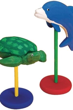The S&S Worldwide Carved Wood Turtle Craft Kit, 2-1/2" Width, 4-1/2" Height, Pack of 12