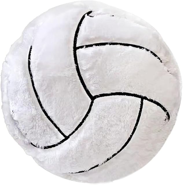 The XZJMY Volleyball Pillow,Fluffy Soft Sports Pillow,13.8" Stuffed Sports Balls Toy,Plush Pillow Toys Gift for Kids Boy Girls Home Decorative Throw Pillows
