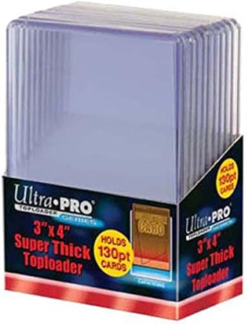 The 2 Ultra Pro 130pt Top Loaders 20 Total (2 10ct Packs) Fits cards up to 130 Point Thick