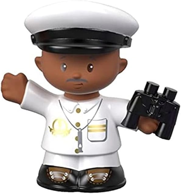 The Replacement Captain Beau Figure Holding Binoculars for Fisher-Price Little People Travel Together Friend Ship Playset - FHD92