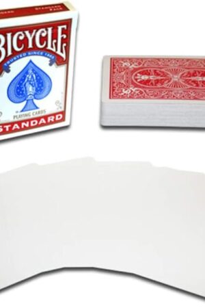 The PLESIU Merz67 LLC Bicycle Magic Gaff Playing Card Deck (Blank Face Red Back)