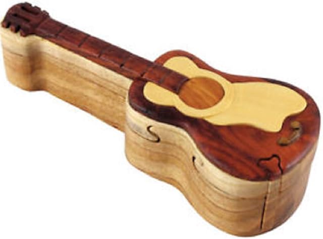 The Guitar Wooden Puzzle Box Music Decorative Boxes