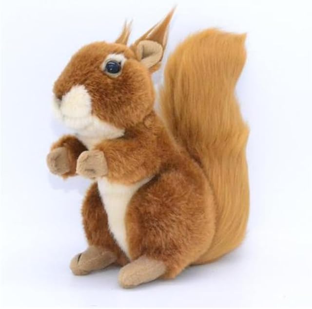 The JIANEEXSQ Realistic Squirrel Stuffed Animal, Lifelike Squirrel Model Plush Toy, Unique Plush Gift Collection for Kids Birthday (Sitting)