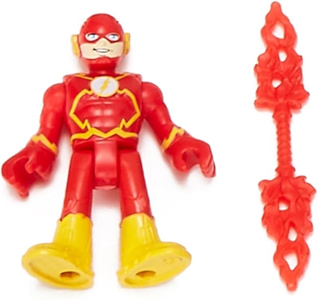 The Replacement Part for Imaginext DC Super-Friends Super-Hero vs. Super-Villan Battles Playset - Poseable The Flash Figure ~ Includes Weapon ~ Works Great with Other playsets Too!