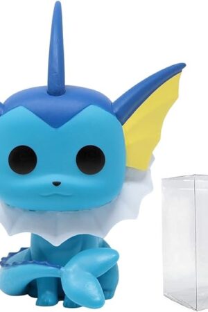 The Pokemon - Vaporeon Pop! Vinyl Figure (Bundled with Compatible Pop Box Protector Case)