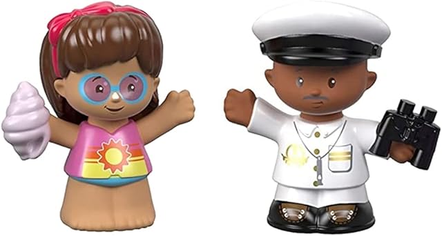 The Replacement Parts for Fisher-Price Little People Travel Together Friend Ship - FHD92 ~ Replacement Captain Beau and Mia Figures