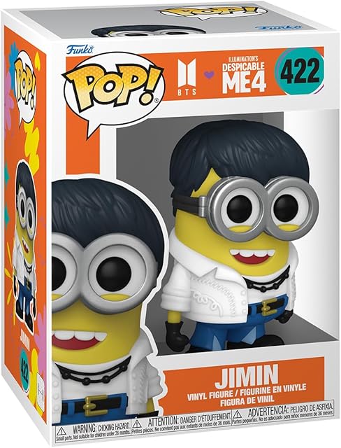 The Funko POP! Rocks: Minions X BTS - Jimin - BTS + Minions - Collectable Vinyl Figure - Gift Idea - Official Merchandise - for Kids & Adults - Movies, Music Fans - Model Figure for Collectors