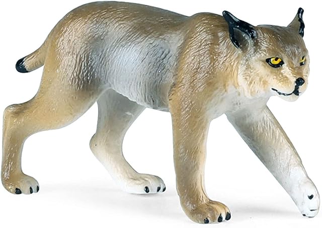 The Animal Figures Plastic Caracal Animals Action Model Science Project, Learning Educational Toys, Birthday Gift, Cake Topper, for Kids