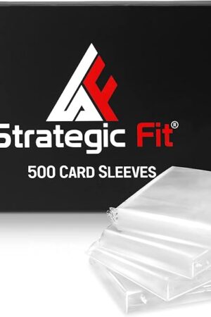 The Premium Snug Fit Clear Card Sleeves for Games - 500 Trading Card Sleeves - Standard Size Card Protector Sleeves - Ideal as MTG Card Sleeves - Soft Plastic Card Sleeves for Collectors