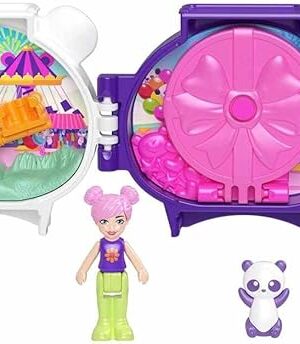 The Polly Pocket Cuddly Toys Compact Play Set GYV99 Panda, HRD38