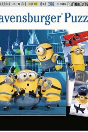 The Ravensburger Funny Minions 3x49 Piece Jigsaw Puzzle Set for Kids - 05082 - Every Piece is Unique, Pieces Fit Together Perfectly