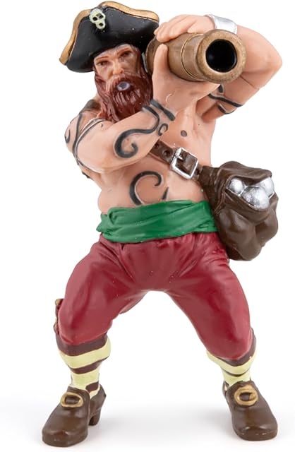 The Papo Cannon Pirate Figure, Multicolor