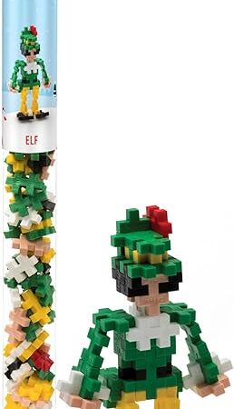 The PLUS PLUS – Mini Maker Tube – Elf – 70 Piece, Construction Building Stem Toy, Interlocking Mini Puzzle Blocks for Kids