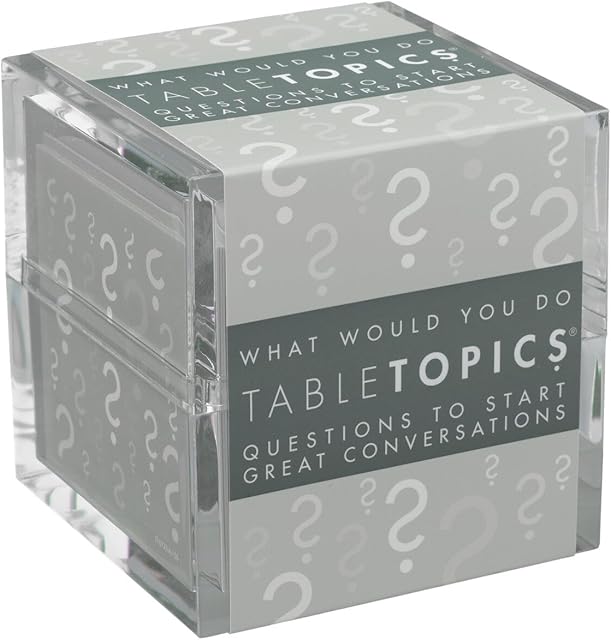 The TableTopics What Would You Do Question Card Game - 135 Provocative Conversation Starter Cards for Parties with Adult Friends, Spark Lively Debates about Sticky Situations, Icebreaker Game