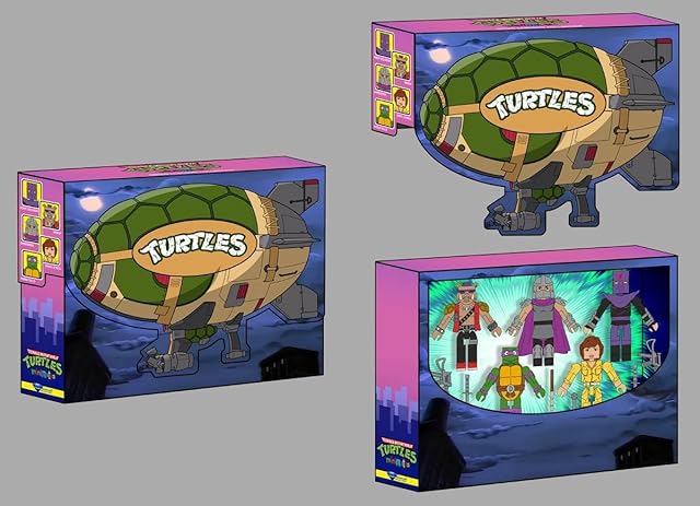 The Teenage Mutant Ninja Turtles: Turtle Blimp Deluxe Minimates Box Set
