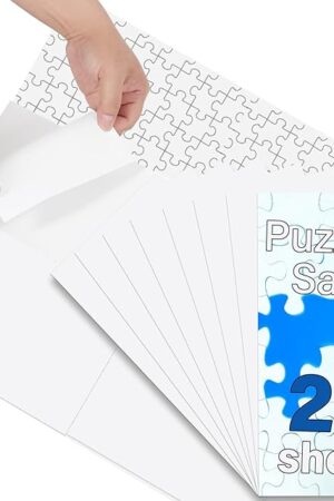 The Puzzle Glue Sheets for 1000-Pieces, 24 PCS Puzzles Saver Sheets, Easy Peel and Stick Jigsaw Sticker Sheets, No-Clean Puzzle Glue Stickers, Gifts for Puzzles Lovers