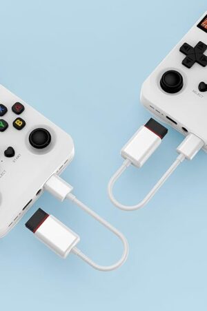 The Retro Game Console WIFI Wireless Receiver - Dual Adapter for Multiplayer Gaming, Compatible with R36S/R36MAX/R36PRO, Plug & Play, Linux System Support, OTG Port, Wireless Controller Adapter (2)