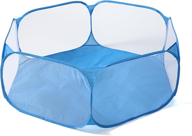The STARBOLO Kids Ball Pit Play Pool Play Tent, Toy Ball Play Pool Foldable Play Tent for Kids Girls Boys Pets Indoor and Outdoor, Balls Not Included (Blue).