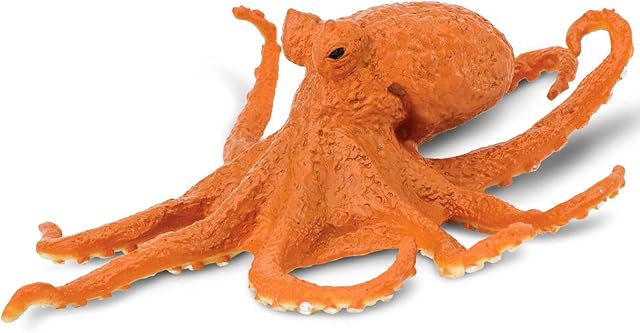The Safari Ltd. Octopus Figurine - Detailed 5" Plastic Model Figure - Fun Educational Play Toy for Boys, Girls & Kids Ages 3+