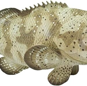 The Safari Ltd. Goliath Grouper Figurine - Detailed 5.75" Plastic Model Figure - Fun Educational Play Toy for Boys, Girls & Kids Ages 3+