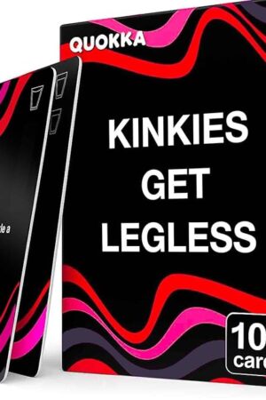 The QUOKKA Card Games for Adults Let’s Get Legless – Party Challenge Hilarious Adult Card Game with 104 Tasks for Fun Parties and Board Games Night with Your Friends - Easy Rules - Replayable Fun