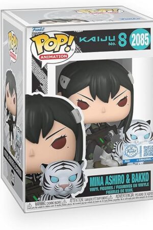 The Pop Anime: Kaiju No. 8 - Mina Ashiro & Bakko Limited Edition Exclusive Vinyl Figure Bundled with Box Protector Compatible for Funko