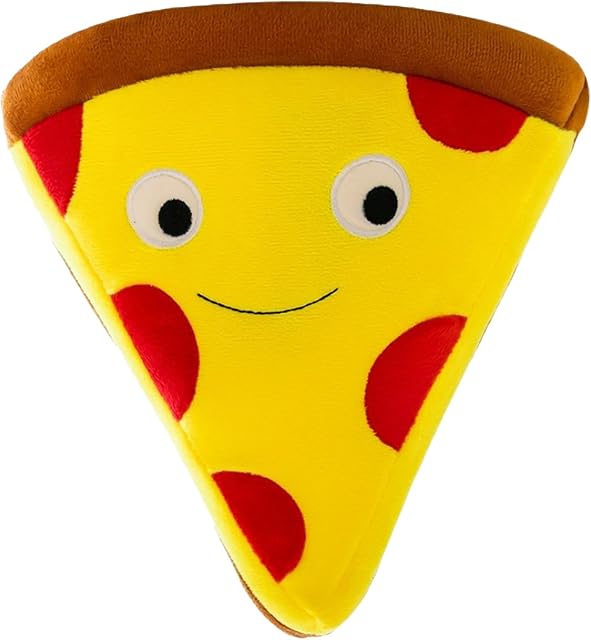 The Comfy Food Pillows Toy Plush, Soft, Cuddly, and Irresistible Pefect Toys Gift for Kids and Friends (Pizza, inch, 11.8)