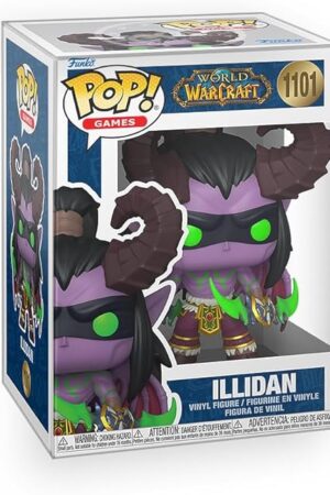 The Pop Games: World of Warcraft - Illidan with Warglaive of Azzinoth Vinyl Figure Included with Box Protector Compatible for Funko