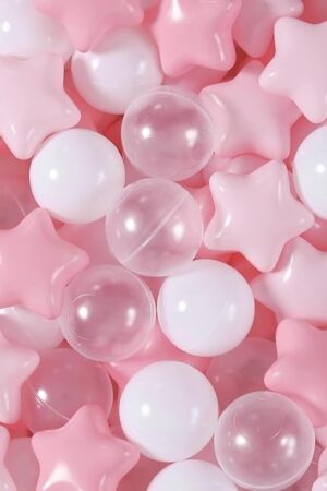 The Realhaha Ball Pit Balls 50 100 200 500, Star Shapes for Babies Kids Playpen Plastic Balls for Babies Ball Pool Puppy Playballs