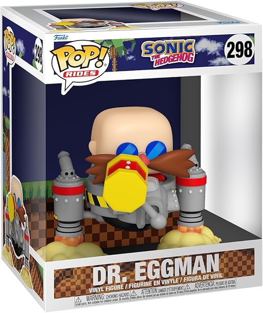 The Funko POP! Rides: Sonic - Dr. Eggman - Sonic The Hedgehog - Collectable Vinyl Figure - Gift Idea - Official Merchandise - for Kids & Adults - Games Fans - Model Figure for Collectors and Display
