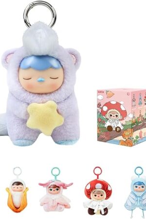 The POP MART PUCKY Forest Party Vinyl Plush Pendant Blind Box Figures, Random Design Toys for Modern Home Decor, Collectible Toy Set for Desk Accessories, 1PC