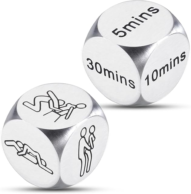 The 10th Anniversary Tin Gifts for Him Her 2PCS Funny Date Night Dices Christmas Valentines Gift 10 Year Anniversary Wedding Gifts for Couples Wedding Registry Ideas White Elephant Gifts for Adults