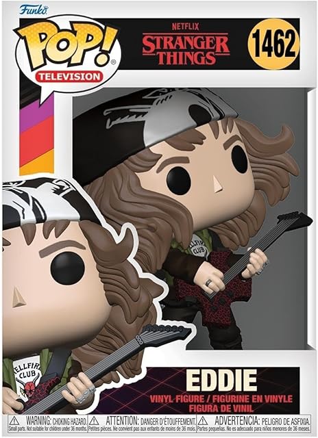 The Funko POP! TV: Stranger Things - Hunter Eddie with Guitar - Collectable Vinyl Figure - Gift Idea - Official Merchandise - for Kids & Adults - TV Fans - Model Figure for Collectors and Display