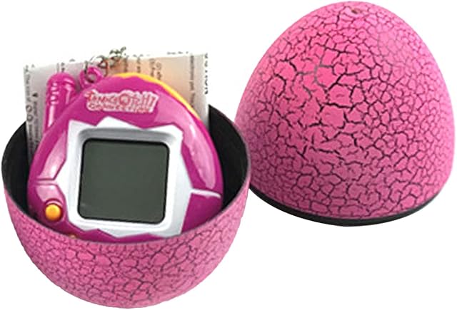 The Yosoo Electronic Pet Children Portable Virtual Digital Pet Game Machine Egg Shaped Case Kids Toy (Pink)