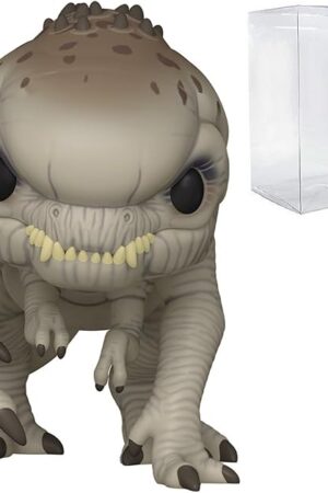 The POP Jurassic World: Rebirth - Distortus Rex Funko Vinyl Figure (Bundled with Compatible Box Protector Case), Multicolor, 3.75 inches