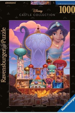 The Ravensburger Disney Castle Puzzle: Jasmine Edition | 1000-Piece Jigsaw | Unique Softclick Technology | Agrabah Palace Theme | FSC Certified