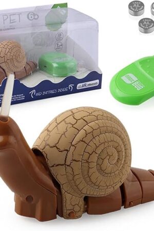 The RC Snail Toy Realistic IR Remote Control Insect Car Vehicle Electric Animal Toy for Kids’ Birthday （Beige）