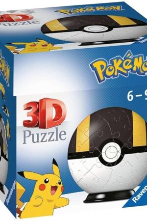 The Ravensburger Pokemon Ultra Ball - 3D Jigsaw Puzzle Ball for Kids Age 6 Years Up - 54 Pieces - No Glue Required - Pokeball, White