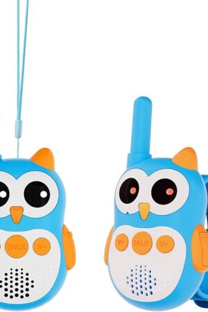 The Retevis RT30W Walkie Talkies for Kids Rechargeable, Owl Toys for Kids Birthday Gifts, Toy Walkie Talkie Watch with LED Eyes, for Boys Girls Outdoor Camping Hiking Family Games (1 Pair)