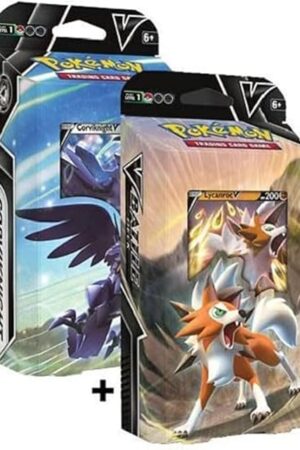 The Pokemon 2022 Battle Both Theme Decks Lycanroc V & Corviknight V - 60 Cards Each