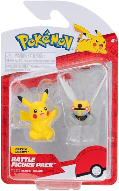 The Pokémon Fighting Figure,2 Pack 5 and 8cm Pokemon Figure - Pokemon Toy Set Ninja Box and Pikachu