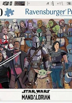 The Ravensburger Star Wars: The Mandalorian Challenge 1000 Piece Jigsaw Puzzle | Unique Piece Design | Softclick Technology | Ideal Gift for Puzzle Enthusiasts