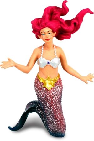 The Safari Ltd. Pink-haired Mermaid - 4.75" Mythical Figure - Fantasy Toy for Boys, Girls, and Kids Ages 3+