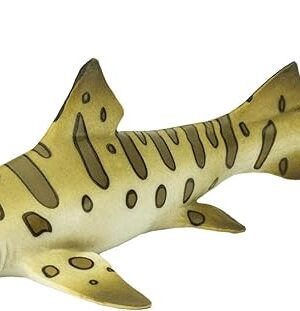 The Safari Ltd. Leopard Shark Figurine - Detailed 5.5" Plastic Model Figure - Fun Educational Play Toy for Boys, Girls & Kids Ages 3+