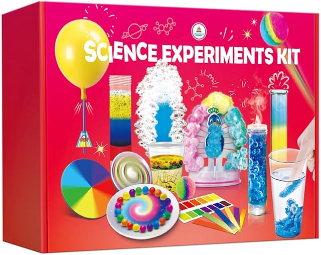 The UNGLINGA 40+ Experiments Science Kit for Kids - Chemistry Set, Educational Toy Gift Idea for Boys and Girls Birthday Christmas S.T.E.M Scientist Learing Toy