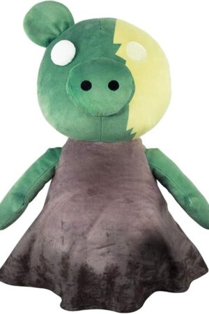 The PIGGY ZomPiggy Plush Stuffed Animal Toy with Light Up Eye and Sounds, 13"