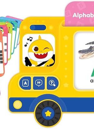 The Pinkfong Baby Shark Flash Card Learning Bus – Interactive Educational Sound Toy for Infants and Toddlers 1–3
