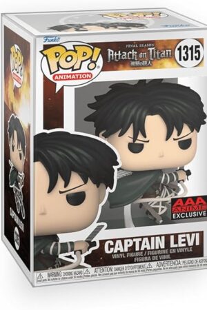 The Pop Anime: Attack on Titan - Captain Levi Exclusive Vinyl Figure Bundled with Box Protector Compatible for Funko